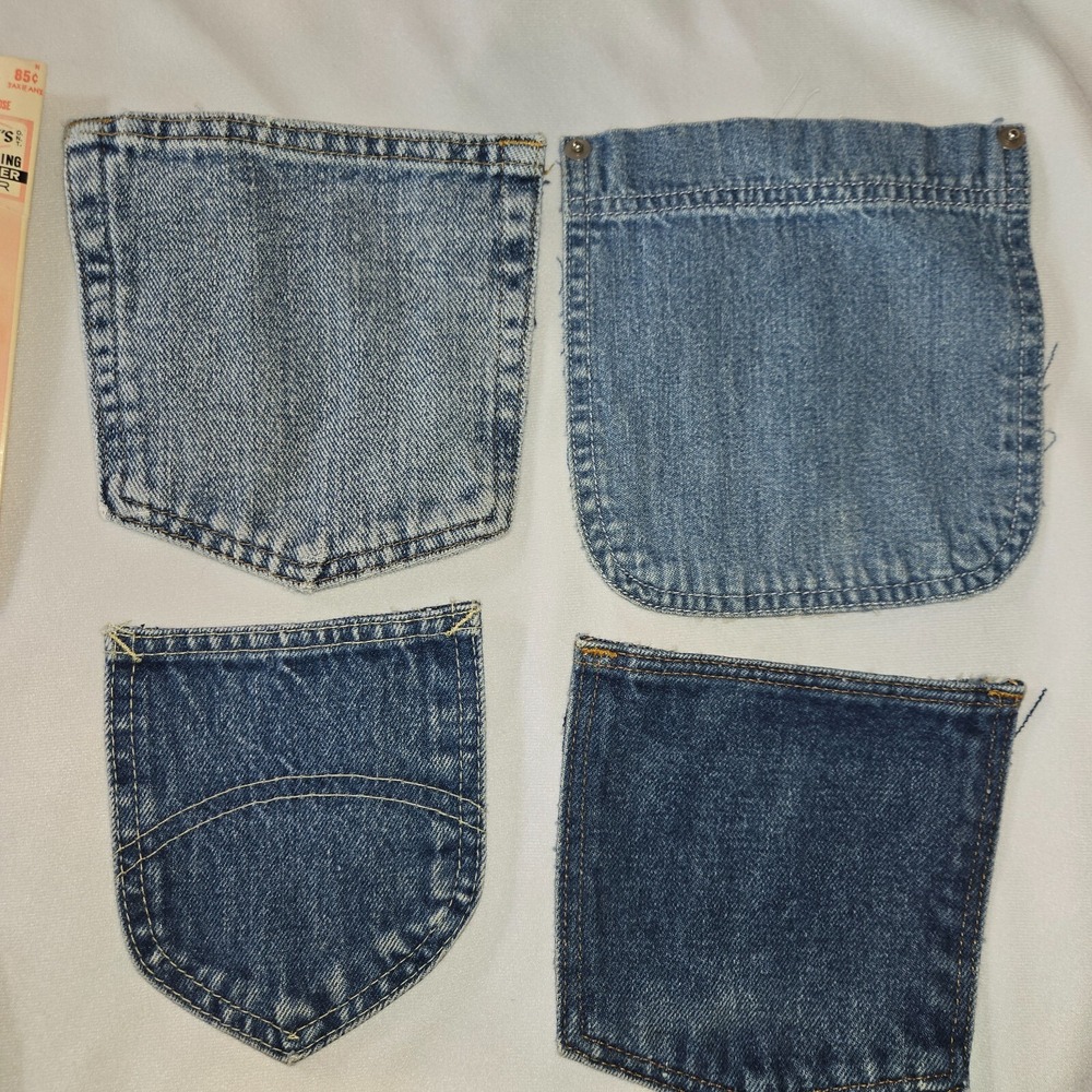 Vintage Sewing Accessories 80+ Zippers Elastic Jean Pockets Snaps Needles Rulers - Picture 5 of 16